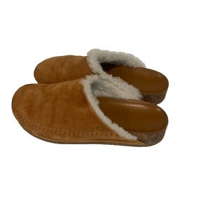 Jenni Kayne women's shearling lined moc clog size EU 38 in excellent used cond